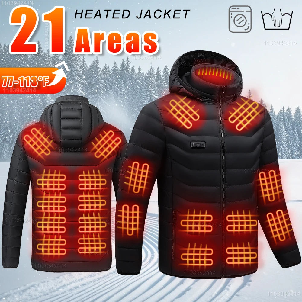 Heated Jacket | USB Heated Jacket with 9-Zone Heating Technology | Water-Resistant Design for Ultimate Warmth 6