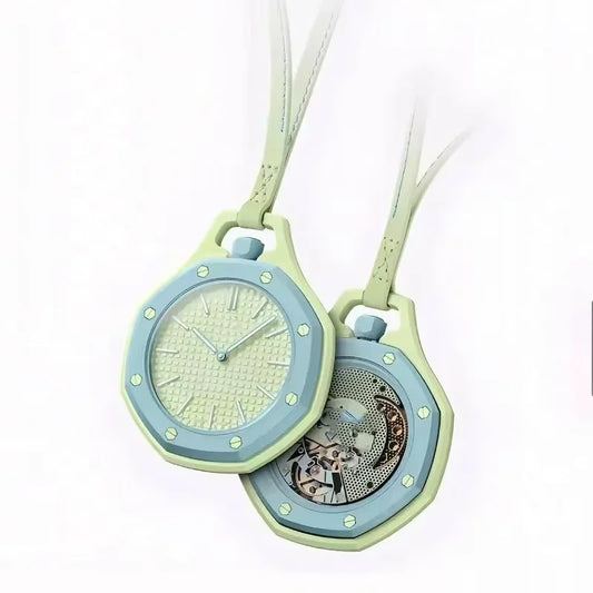 Pocket Watch Octagonal Pop Style Neck Quartz Movement Candy Color Quartz Watch Color Niche Personality Removable 2026 New Hot