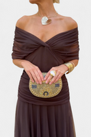 Sarah | Off Shoulder Chiffon Midi Dress 0