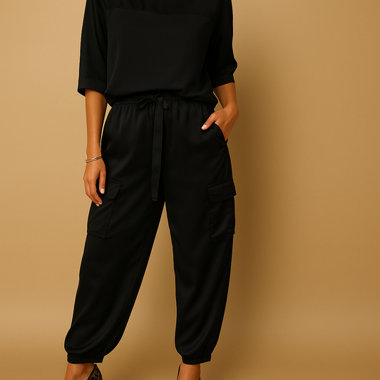 Satin two-piece set for women | Giselle 1