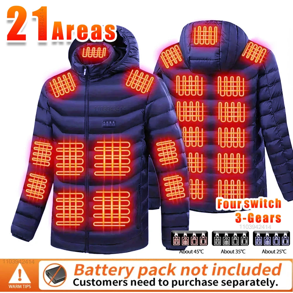 Heated Jacket | USB Heated Jacket with 9-Zone Heating Technology | Water-Resistant Design for Ultimate Warmth 5