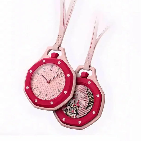 Pocket Watch Octagonal Pop Style Neck Quartz Movement Candy Color Quartz Watch Color Niche Personality Removable 2026 New Hot