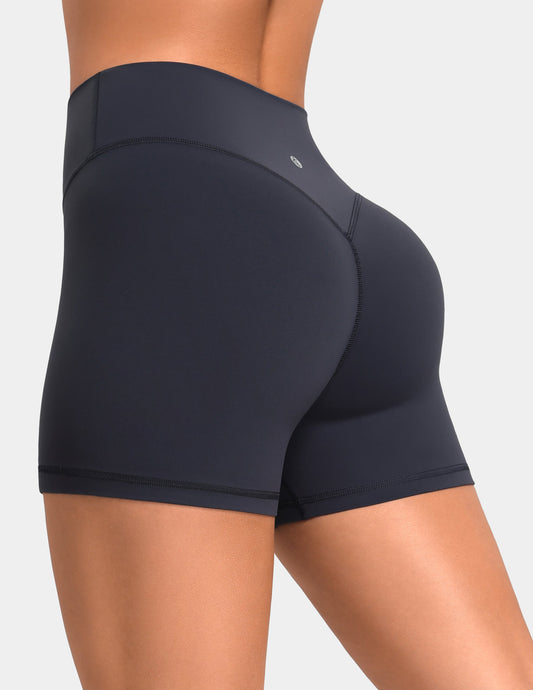 Sculptiva High Waisted No Front Seam Butt Scrunch 4'' Sports Short 0