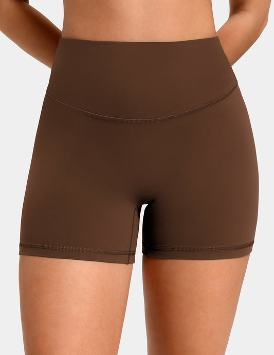 Sculptiva High Waisted No Front Seam Butt Scrunch 4'' Sports Short 10