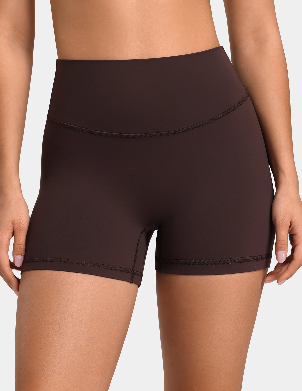 Sculptiva High Waisted No Front Seam Butt Scrunch 4'' Sports Short 12
