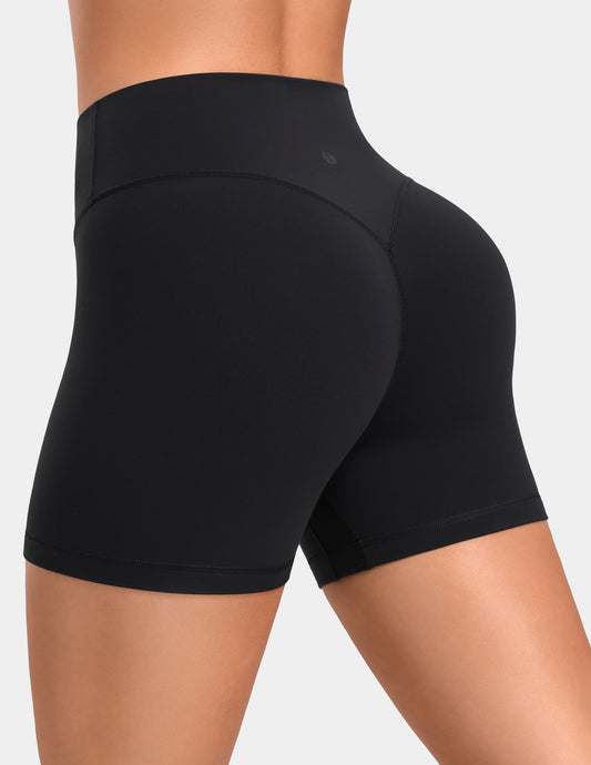 Sculptiva High Waisted No Front Seam Butt Scrunch 4'' Sports Short 4