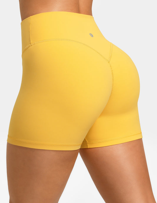 Sculptiva High Waisted No Front Seam Butt Scrunch 4'' Sports Short 8