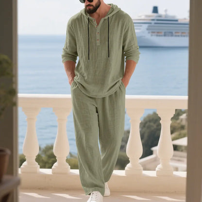 Effortless Linen Travel Suit