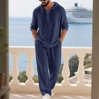 Effortless Linen Travel Suit