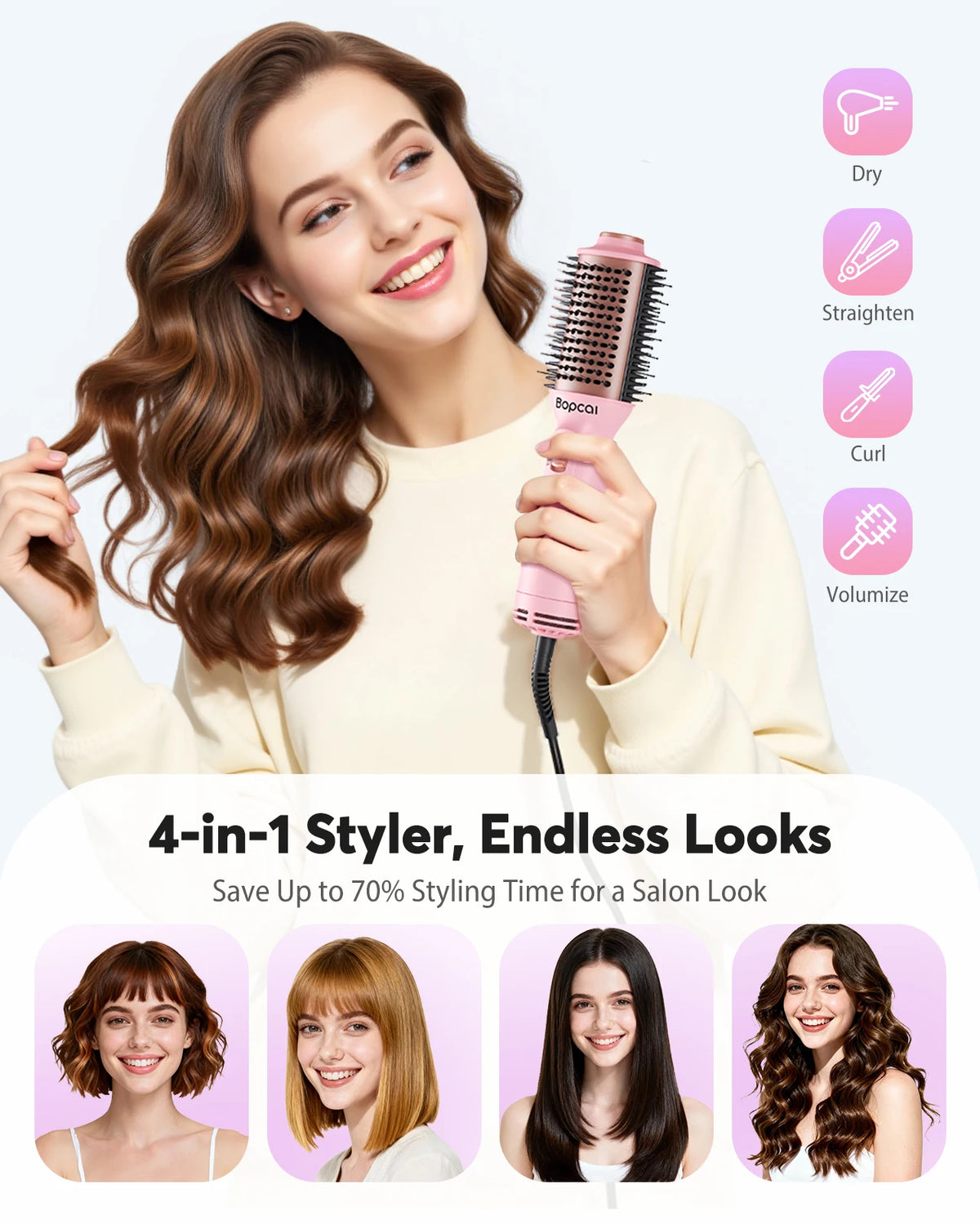 Travel-Ready All-in-One Hair Styler
