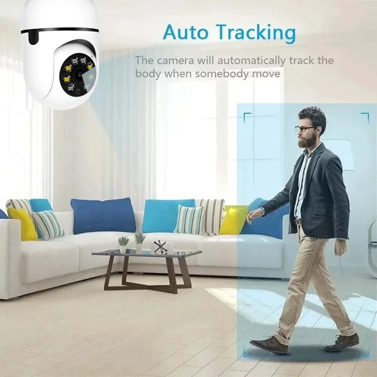 Securexpert 2K Smart Baby Monitor 360° PTZ Auto Tracking AI Sound Detection Color Night Vision Home Security Camera O-KAM Pro 1