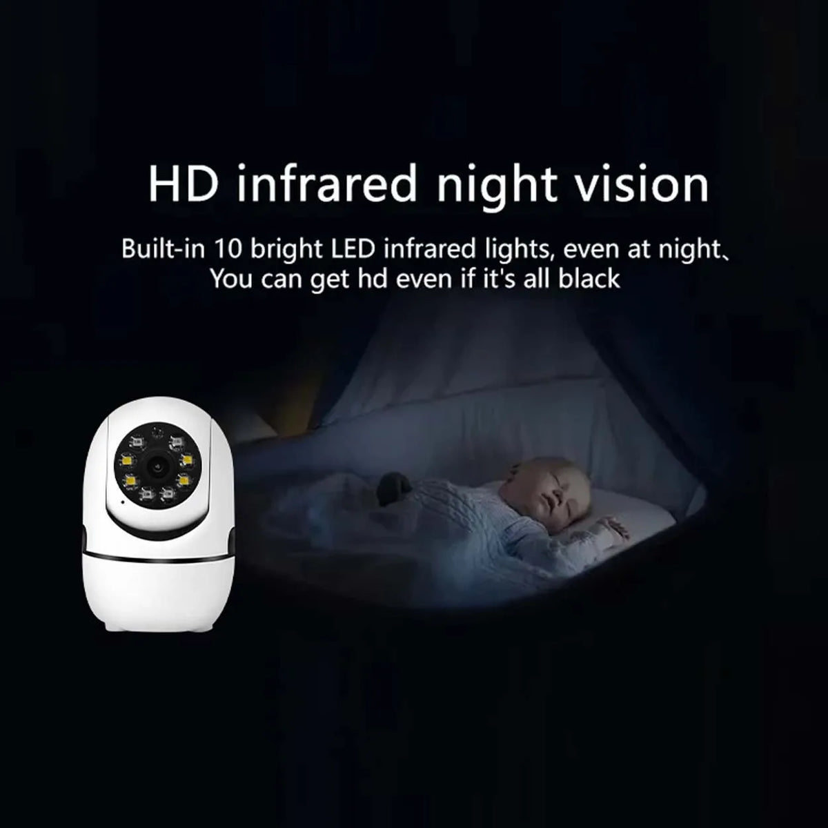 Securexpert 2K Smart Baby Monitor 360° PTZ Auto Tracking AI Sound Detection Color Night Vision Home Security Camera O-KAM Pro 2