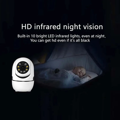 Securexpert 2K Smart Baby Monitor 360° PTZ Auto Tracking AI Sound Detection Color Night Vision Home Security Camera O-KAM Pro 2