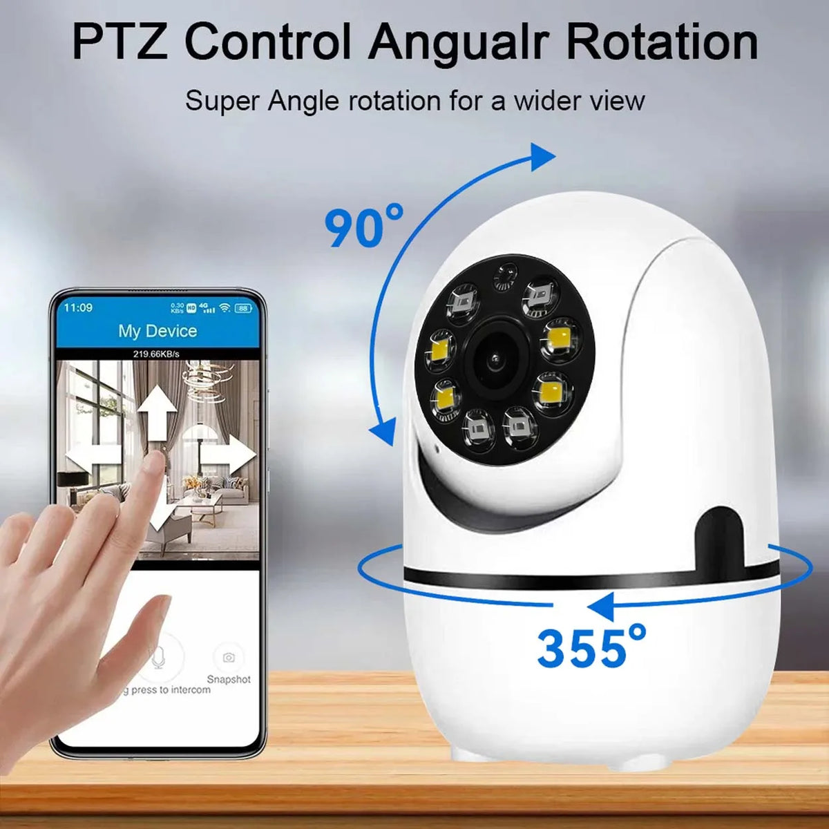 Securexpert 2K Smart Baby Monitor 360° PTZ Auto Tracking AI Sound Detection Color Night Vision Home Security Camera O-KAM Pro 3