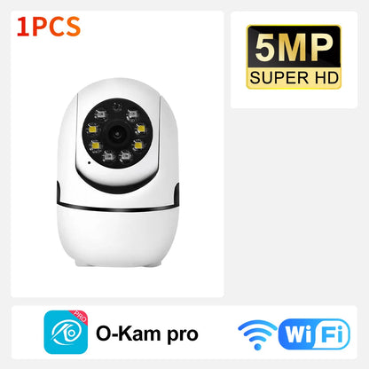 Securexpert 2K Smart Baby Monitor 360° PTZ Auto Tracking AI Sound Detection Color Night Vision Home Security Camera O-KAM Pro 6