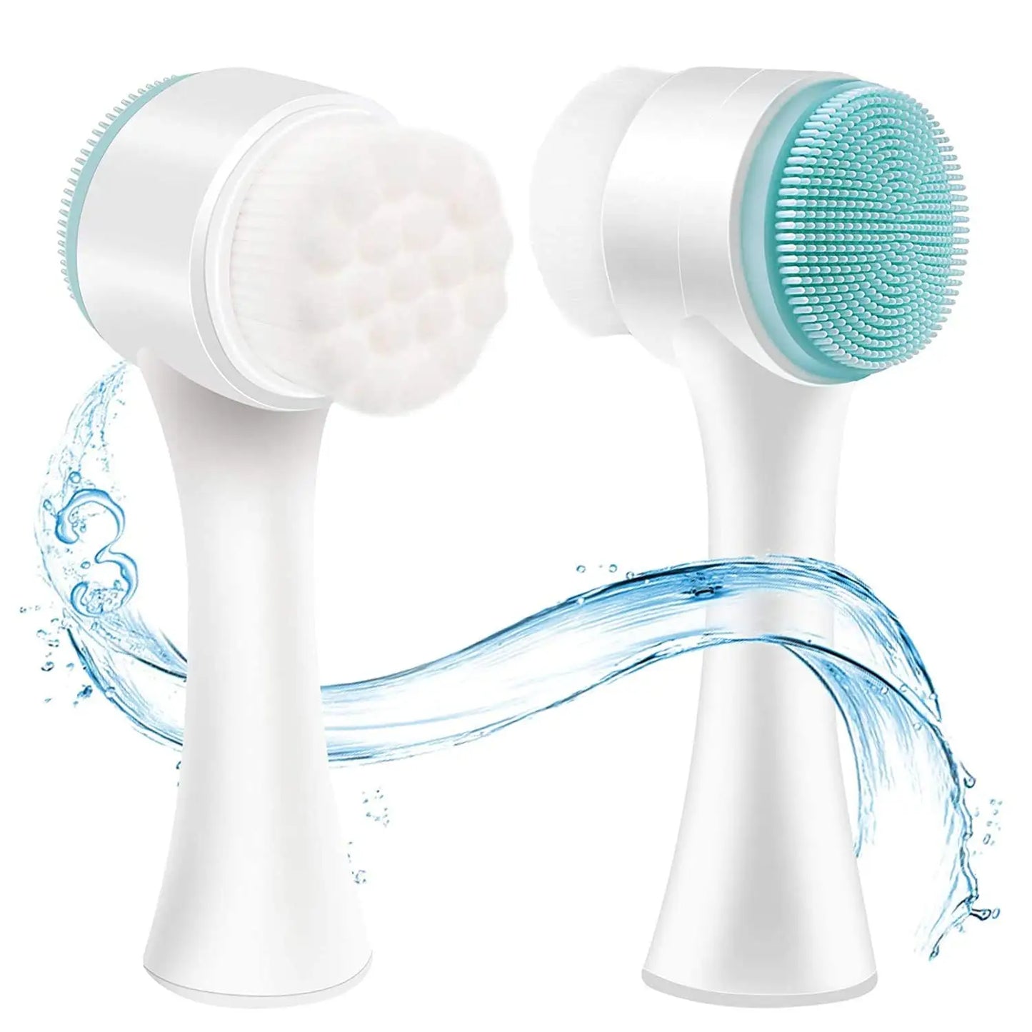 Silicone Facial Cleansing Brush | Double-Sided Scrubber for Deep Cleaning & Exfoliation 1