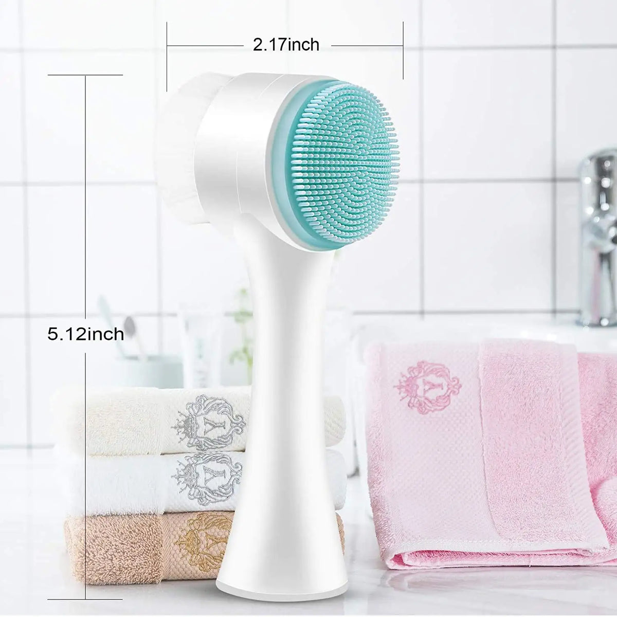 Silicone Facial Cleansing Brush | Double-Sided Scrubber for Deep Cleaning & Exfoliation 6