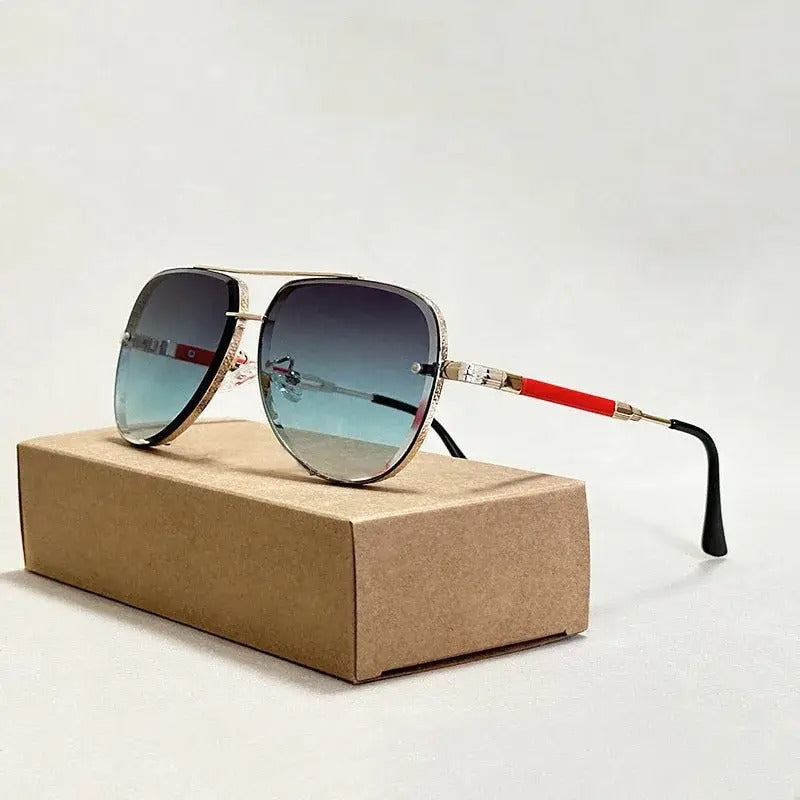 Silvio | Classic Aviator Gradient Sunglasses 0