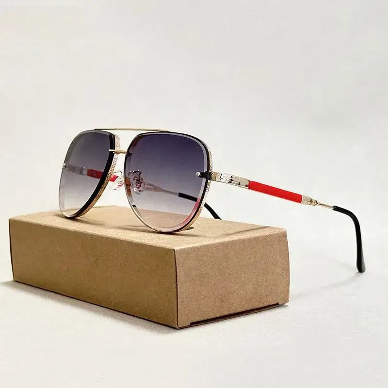 Silvio | Classic Aviator Gradient Sunglasses 4