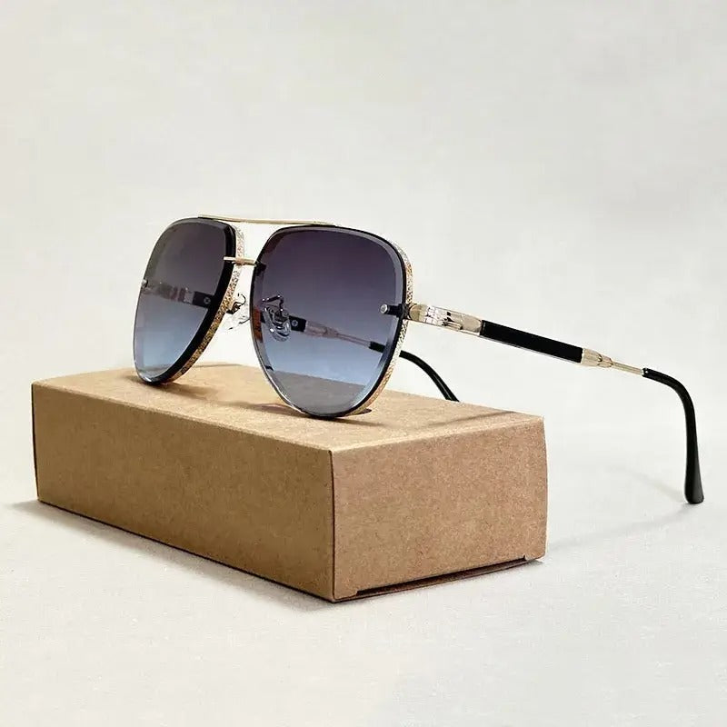 Silvio | Classic Aviator Gradient Sunglasses 5