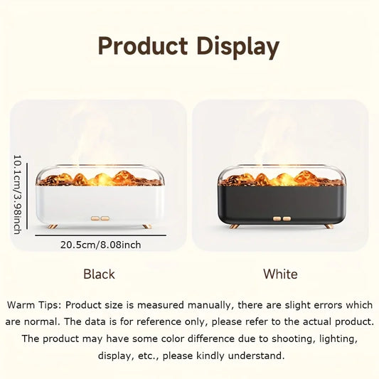 Simulated Flame Humidifier Three-Speed Timing Quiet Operation Is A Humidifier Suitable For Office/Bedroom/Living Room 1
