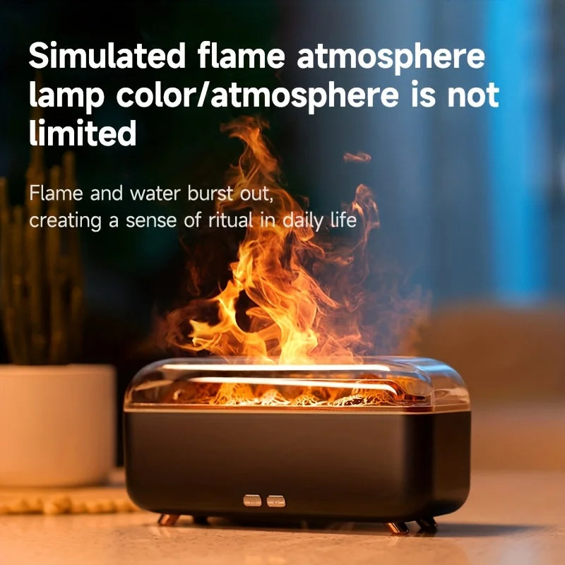Simulated Flame Humidifier Three-Speed Timing Quiet Operation Is A Humidifier Suitable For Office/Bedroom/Living Room 3