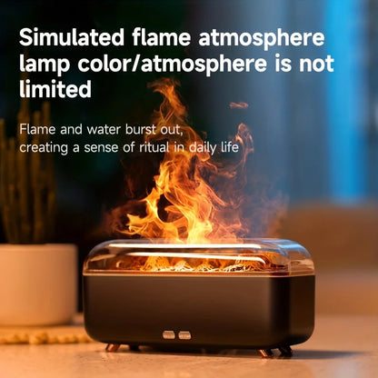 Simulated Flame Humidifier Three-Speed Timing Quiet Operation Is A Humidifier Suitable For Office/Bedroom/Living Room 3