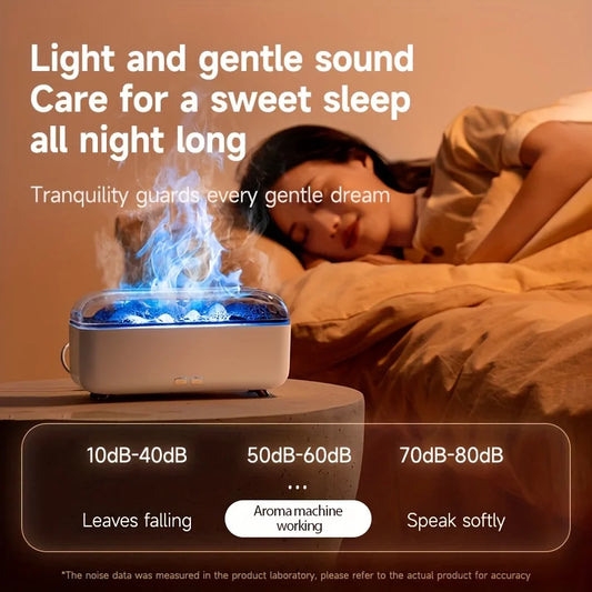 Simulated Flame Humidifier Three-Speed Timing Quiet Operation Is A Humidifier Suitable For Office/Bedroom/Living Room 4