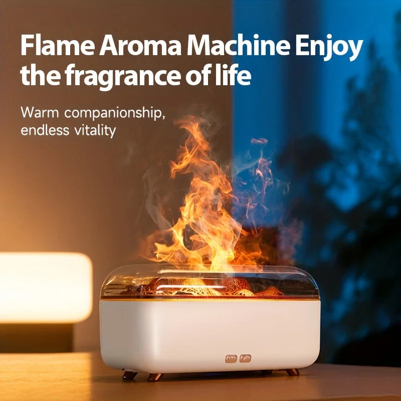 Simulated Flame Humidifier Three-Speed Timing Quiet Operation Is A Humidifier Suitable For Office/Bedroom/Living Room 5