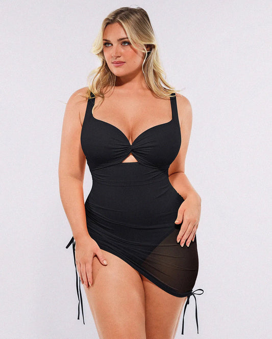 Smart Sculpt™ All-In-One Mesh Wrap Shaping Swimsuit 10