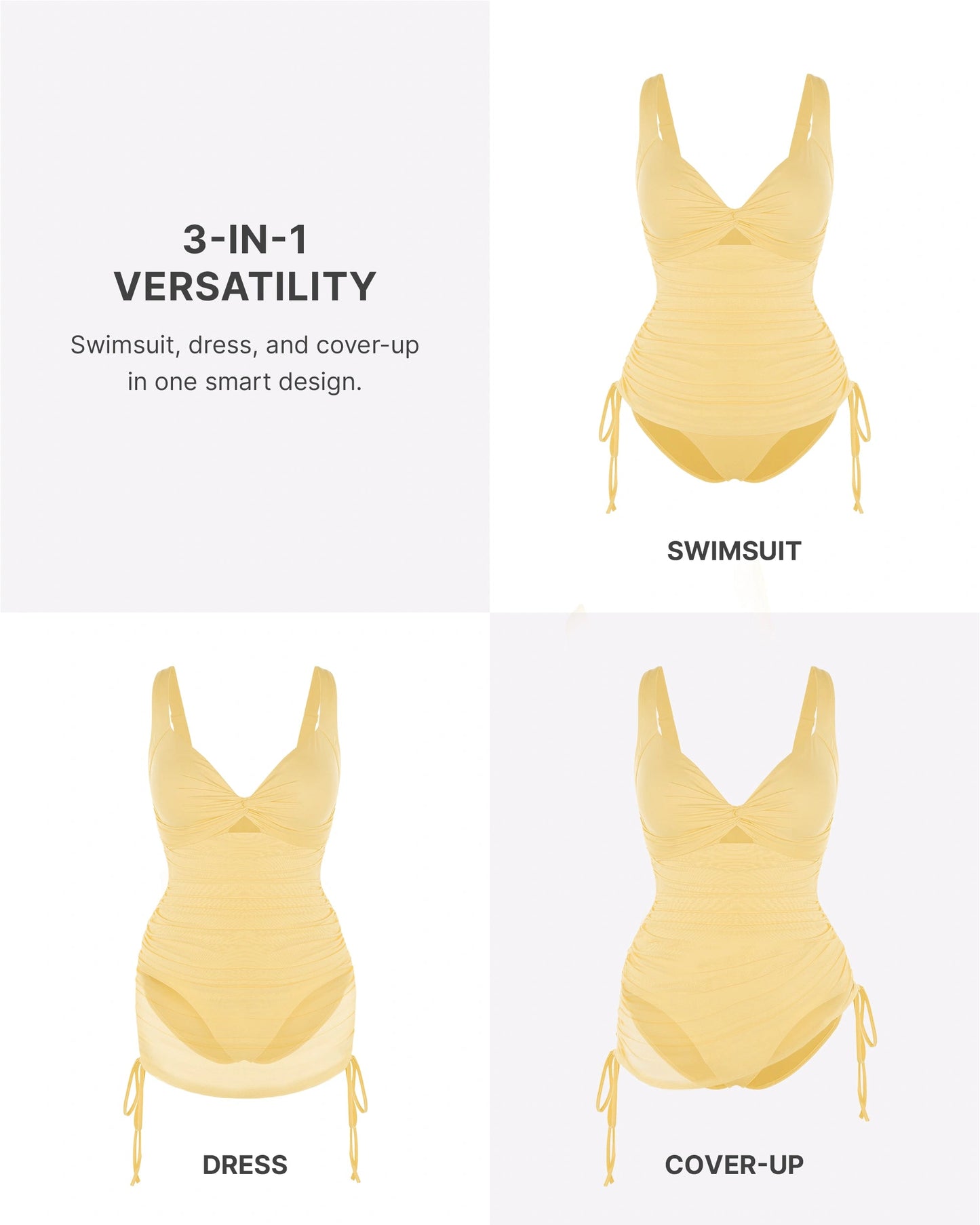 Smart Sculpt™ All-In-One Mesh Wrap Shaping Swimsuit 4