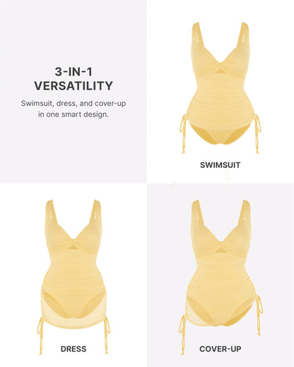 Smart Sculpt™ All-In-One Mesh Wrap Shaping Swimsuit 4