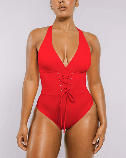 Smart Sculpt™ Plunge Corset Shaping Swimsuit 9