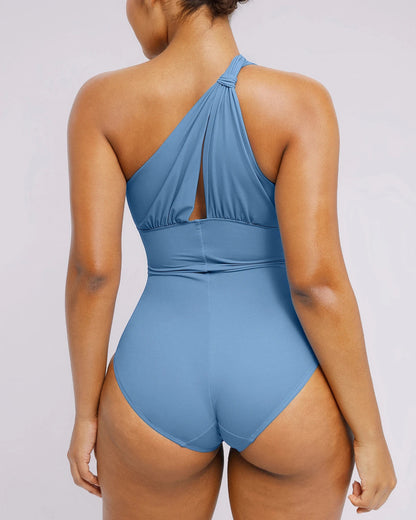 Smart Sculpt™ Ruched Twist-Front Shaping Swimsuit 5