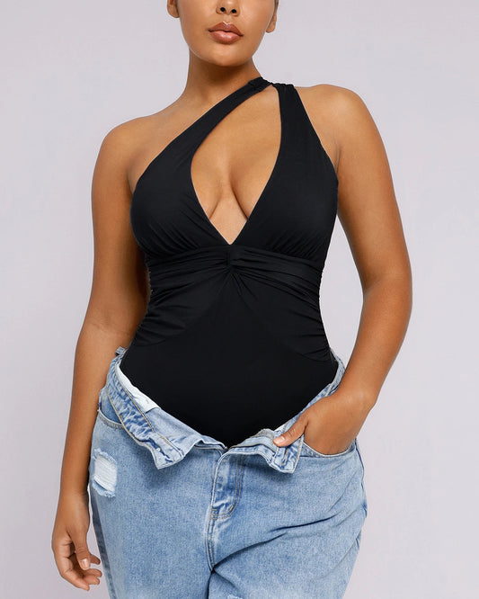 Smart Sculpt™ Ruched Twist-Front Shaping Swimsuit 7