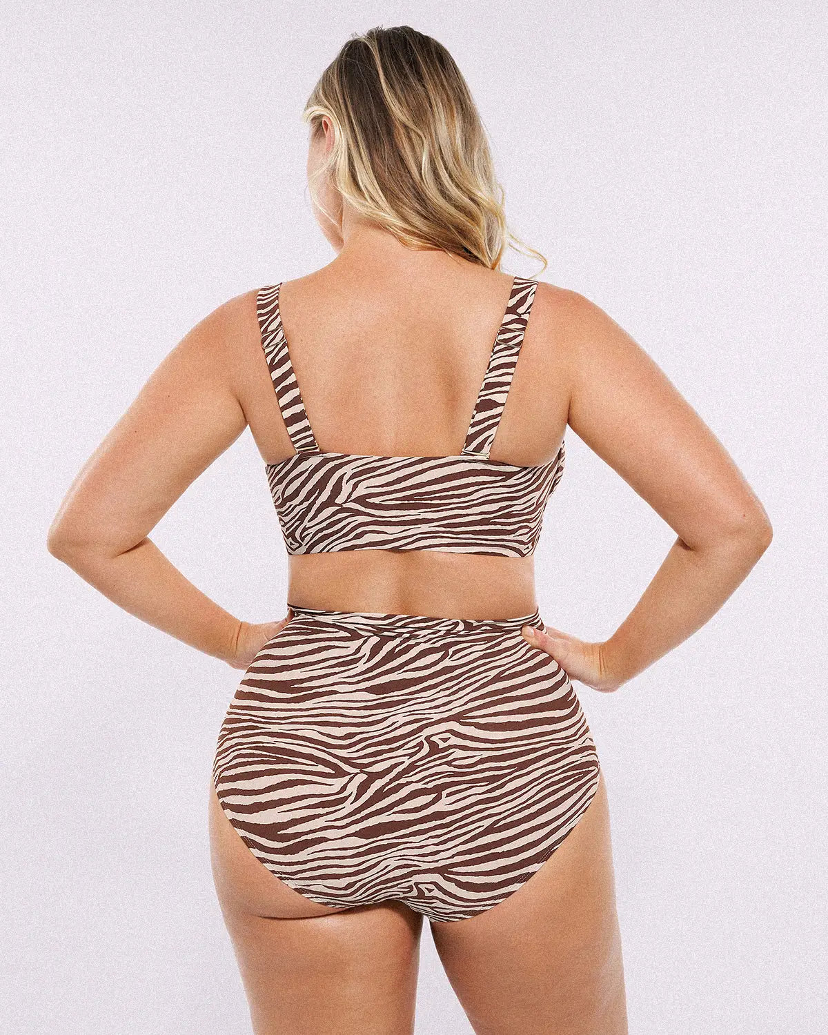 Smart Sculpt™ Ruched V-Neck Bikini Top & High-Waisted Bottom Set 6