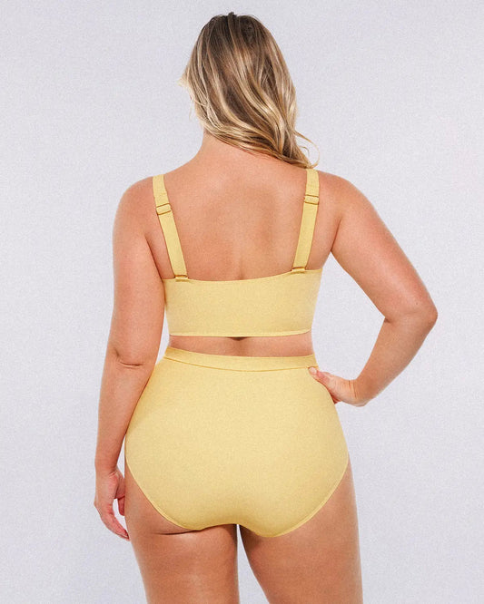 Smart Sculpt™ Twist-Front Bikini Top & High-Waisted Bottom Set 1