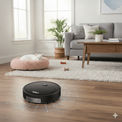 Smart robot vacuum cleaner with ultra-quiet cleaning and HEPA filtration 5