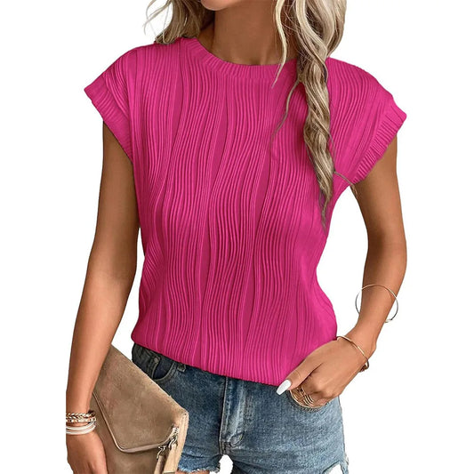 Solid Casual Loose Blouses For Women Fashion 2024 Summer Vintage Women's Oversized Shirts And Blouses Elegant Youth Female Tops 1