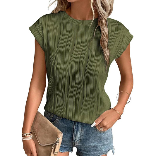 Solid Casual Loose Blouses For Women Fashion 2024 Summer Vintage Women's Oversized Shirts And Blouses Elegant Youth Female Tops 3