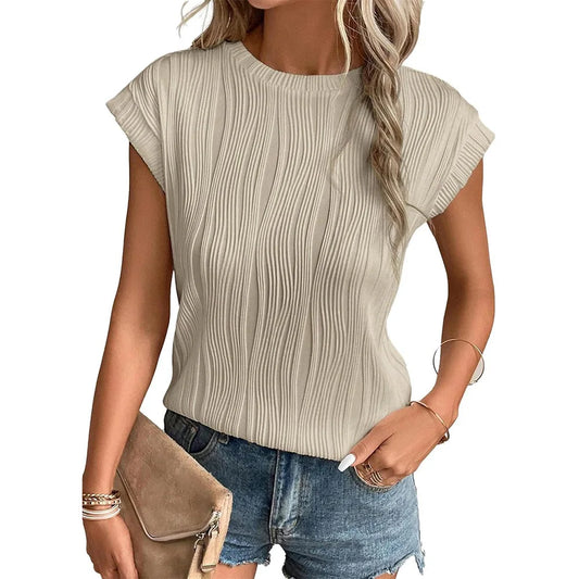 Solid Casual Loose Blouses For Women Fashion 2024 Summer Vintage Women's Oversized Shirts And Blouses Elegant Youth Female Tops 6
