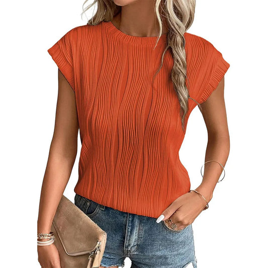 Solid Casual Loose Blouses For Women Fashion 2024 Summer Vintage Women's Oversized Shirts And Blouses Elegant Youth Female Tops 8