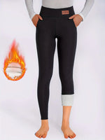 Cozy High-Waist Fleece Yoga Pants