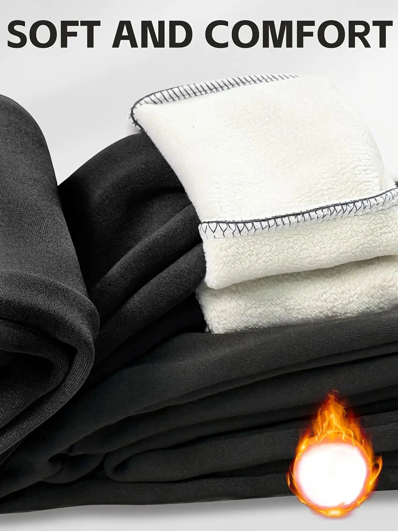 Cozy High-Waist Fleece Yoga Pants