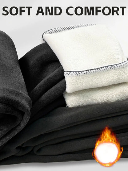 Cozy High-Waist Fleece Yoga Pants