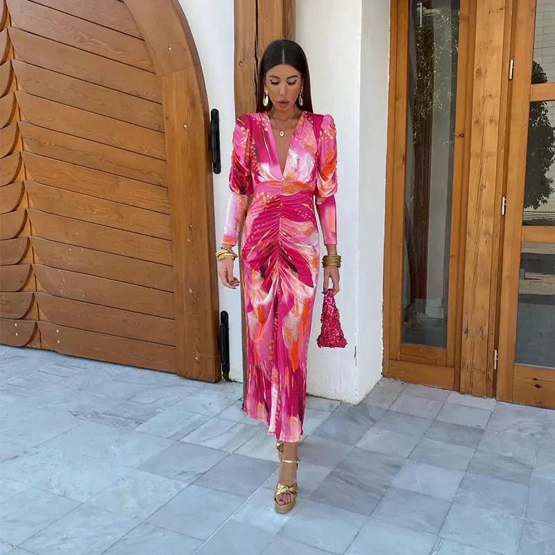 Sophia | Elegant Long Sleeve Maxi Dress for Women 3
