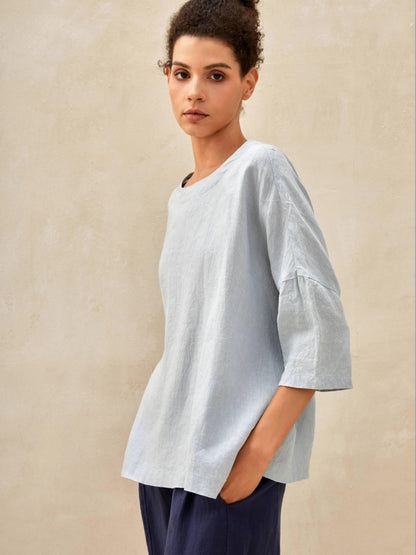 Sophia | Elegant Oversized Linen Blouse for Women 6