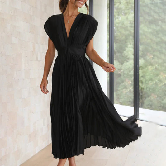 Sophia | Elegant Pleated Midi Women's Dress for Formal Occasions 3