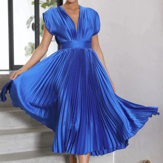 Sophia | Elegant Pleated Midi Women's Dress for Formal Occasions 4
