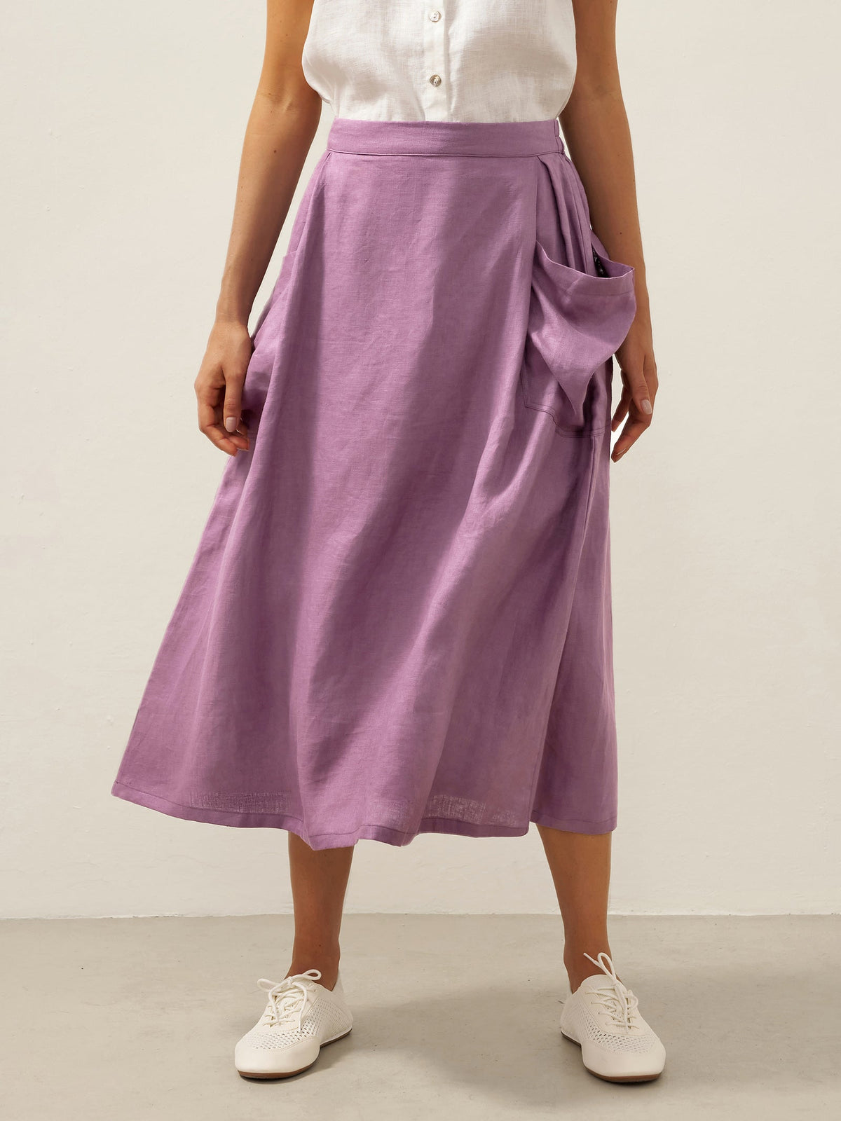 Sophie | Breezy A-Line Maxi Skirt with Pockets 10